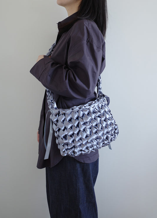 Satin Crossbody Bag (Stone)