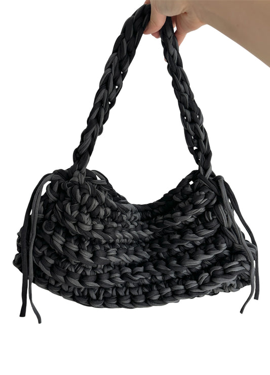 Boxy Shoulder Bag (BlackGrey)