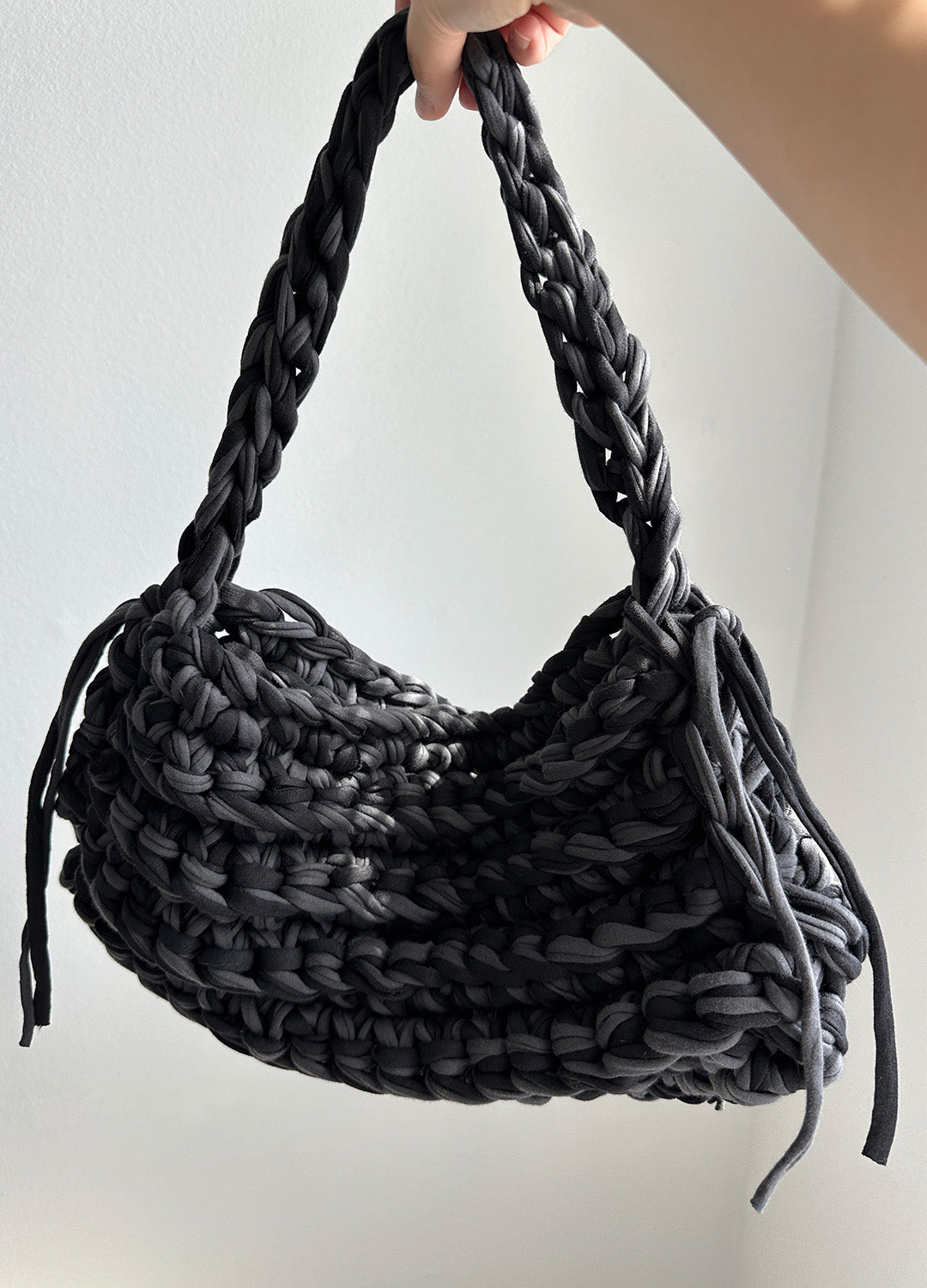 Boxy Shoulder Bag (BlackGrey)