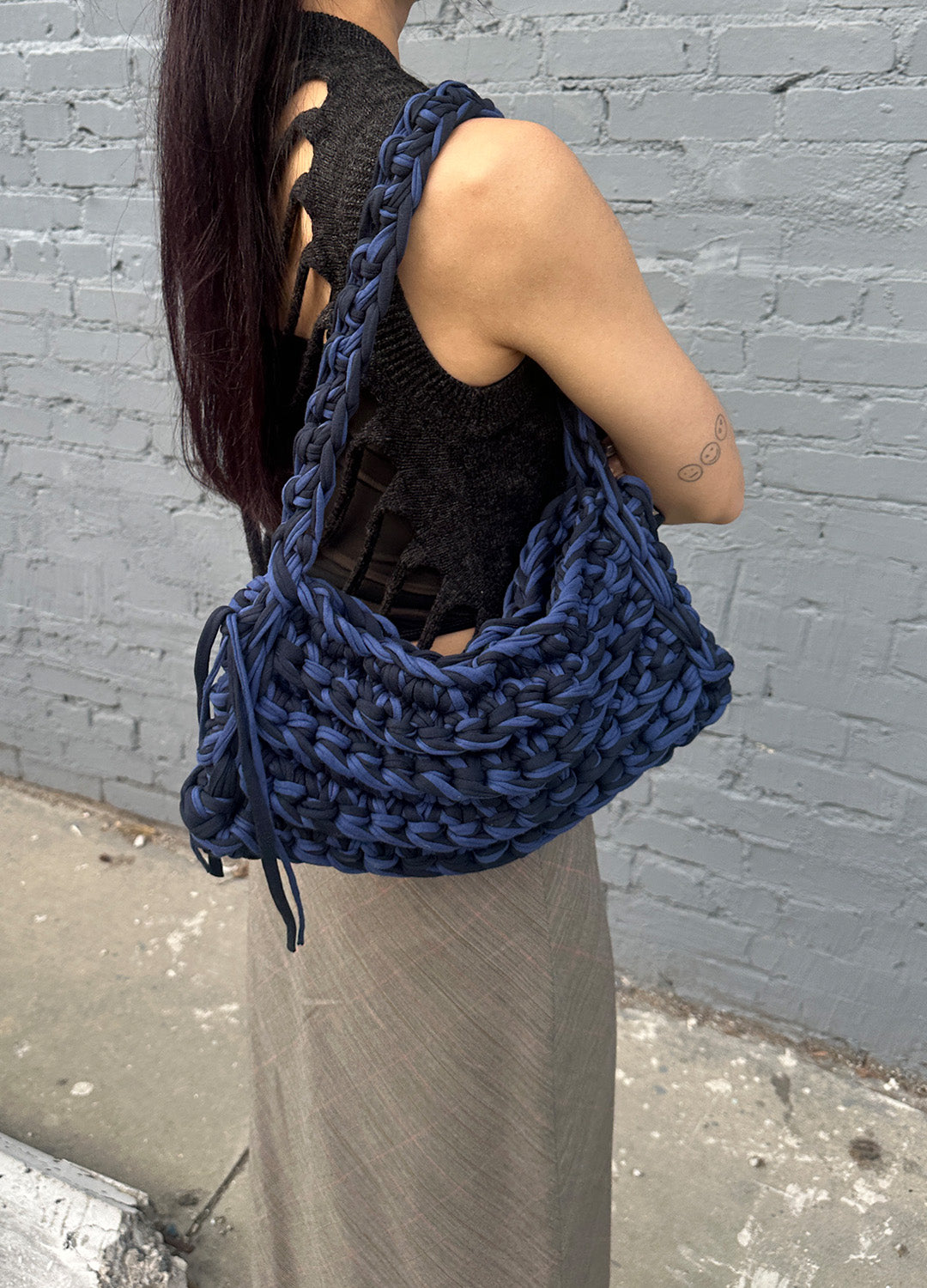 Boxy Shoulder Bag (BlueNavy)
