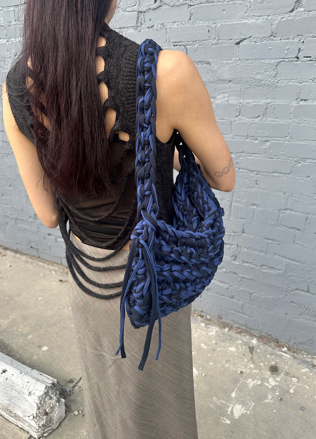 Boxy Shoulder Bag (BlueNavy)