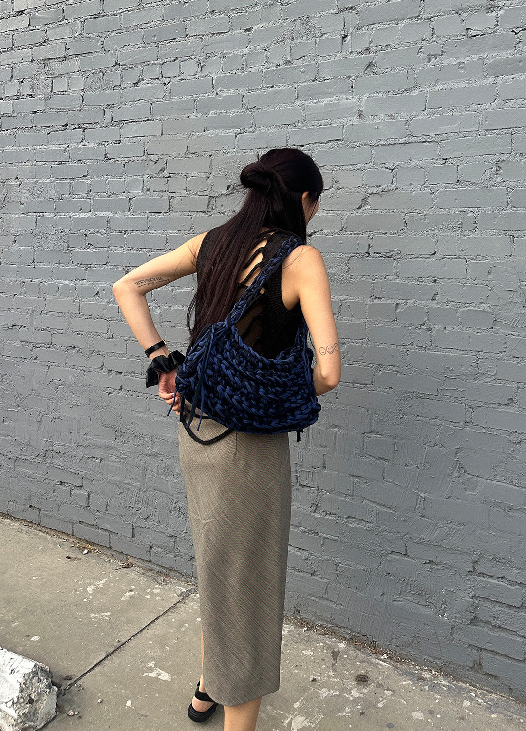 Boxy Shoulder Bag (BlueNavy)