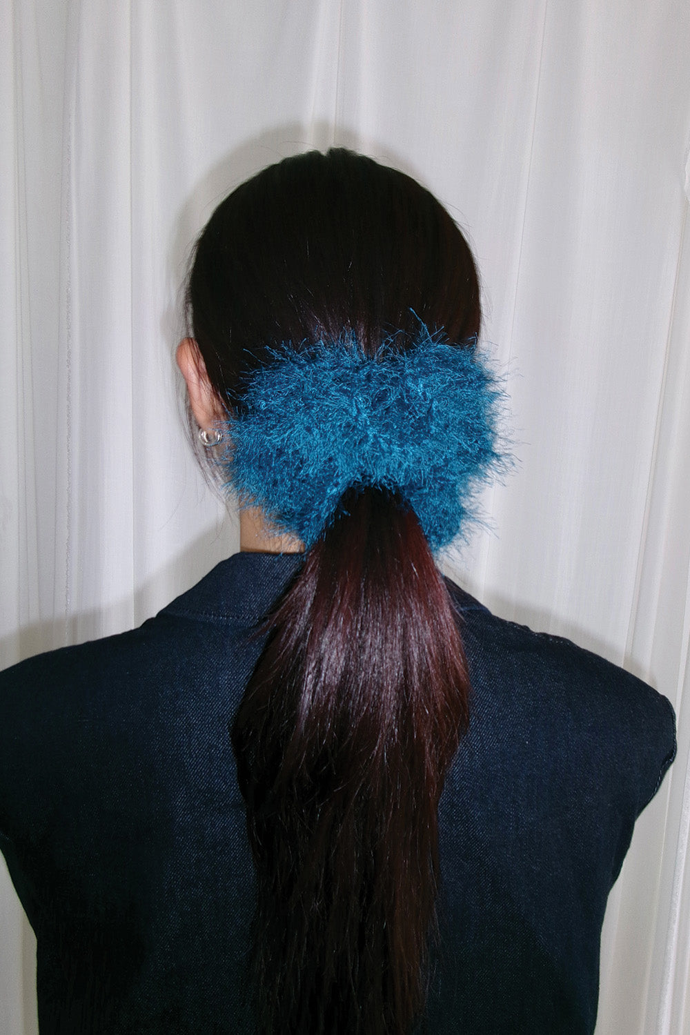 Fuzzy Scrunchie (Ocean)
