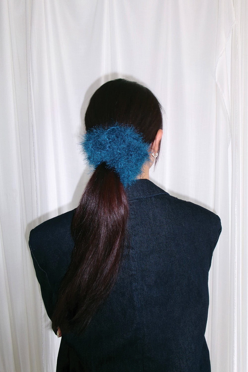 Fuzzy Scrunchie (Ocean)