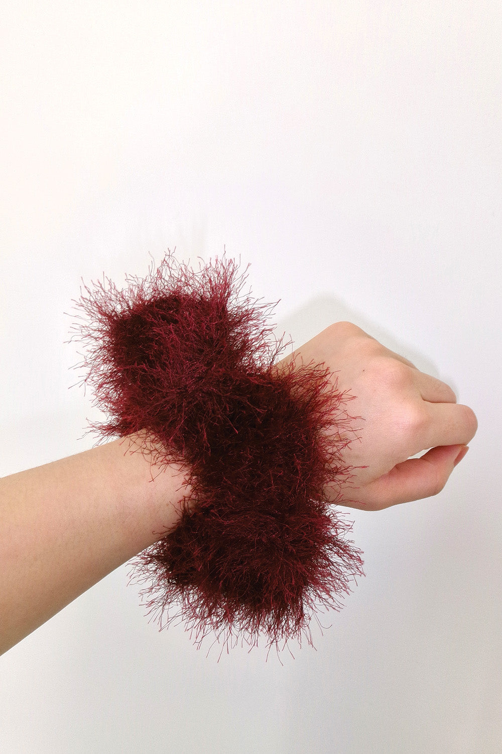 Fuzzy Scrunchie (Wine)