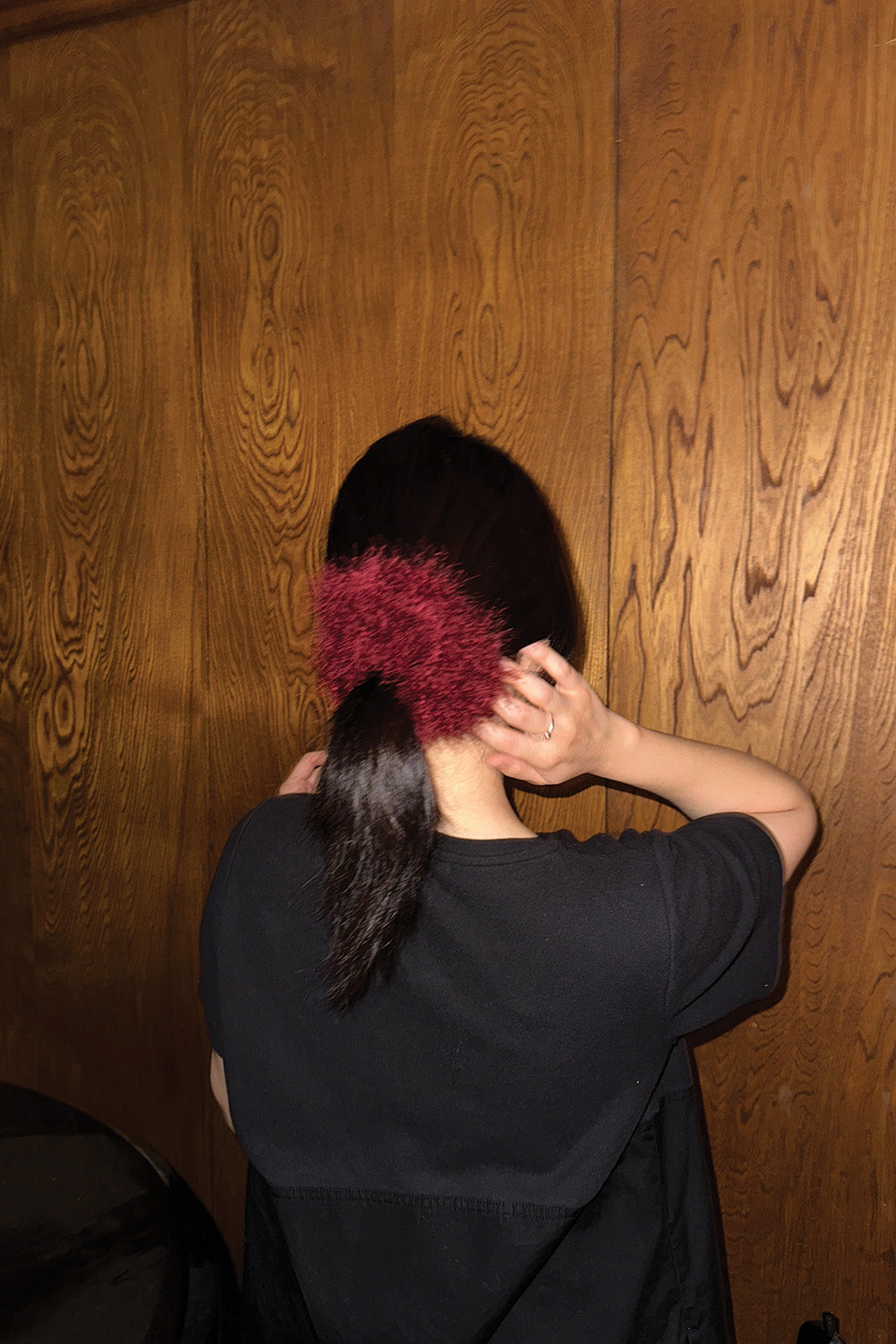 Fuzzy Scrunchie (Wine)