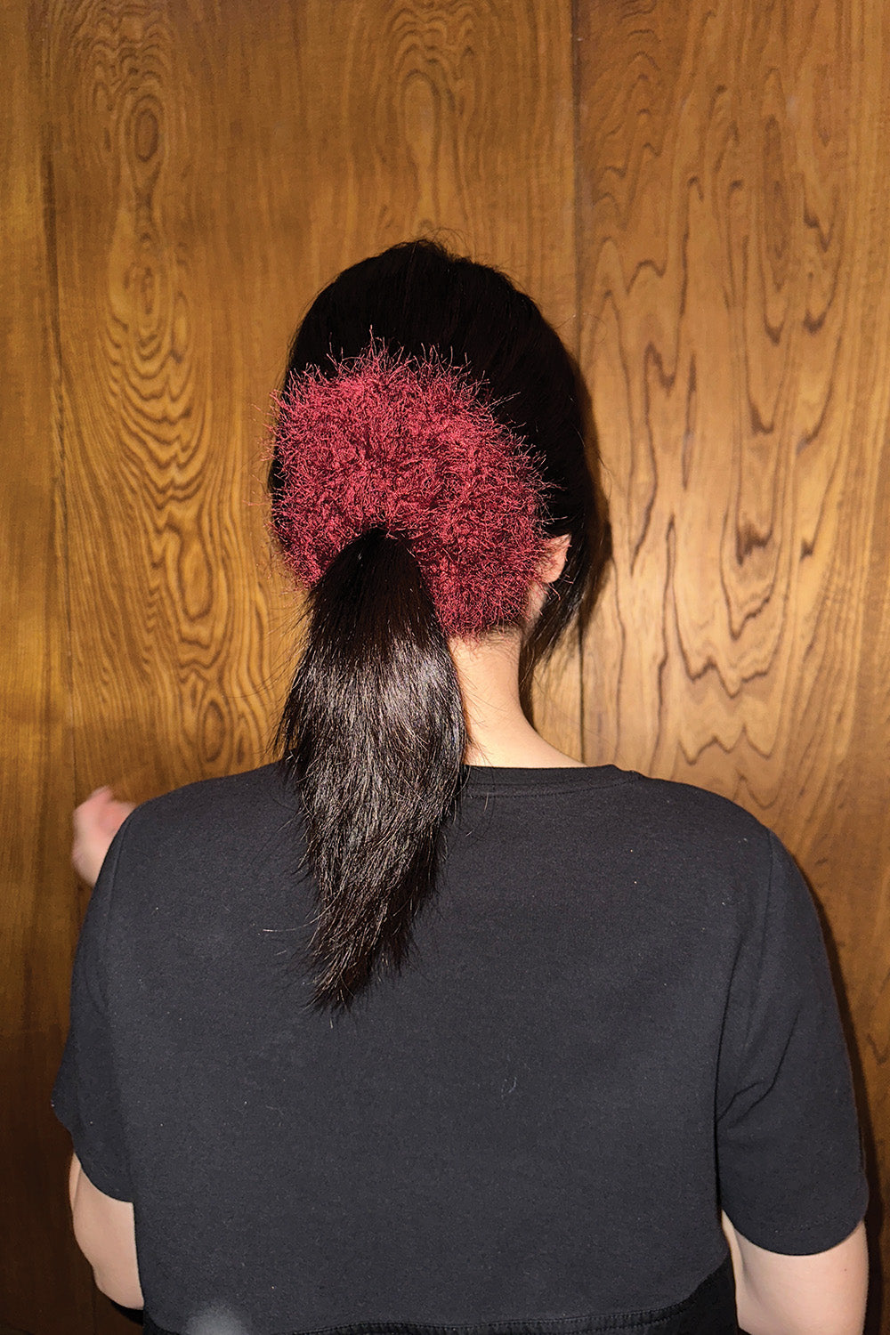 Fuzzy Scrunchie (Wine)