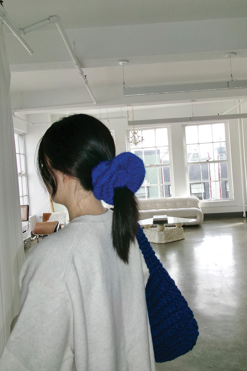 Mozy Oversized Scrunchies (Blue)