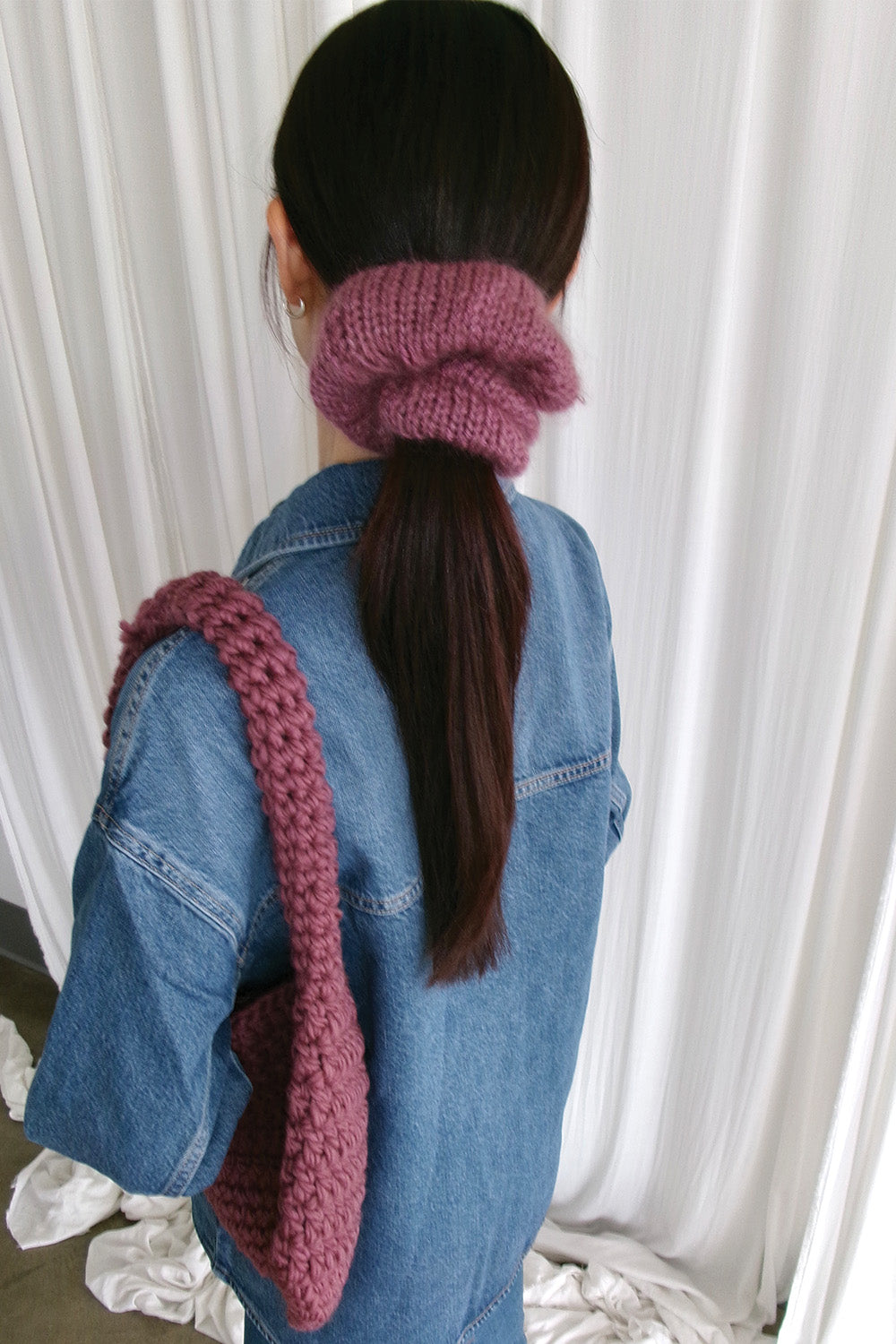 Mozy Oversized Scrunchies (Grape)