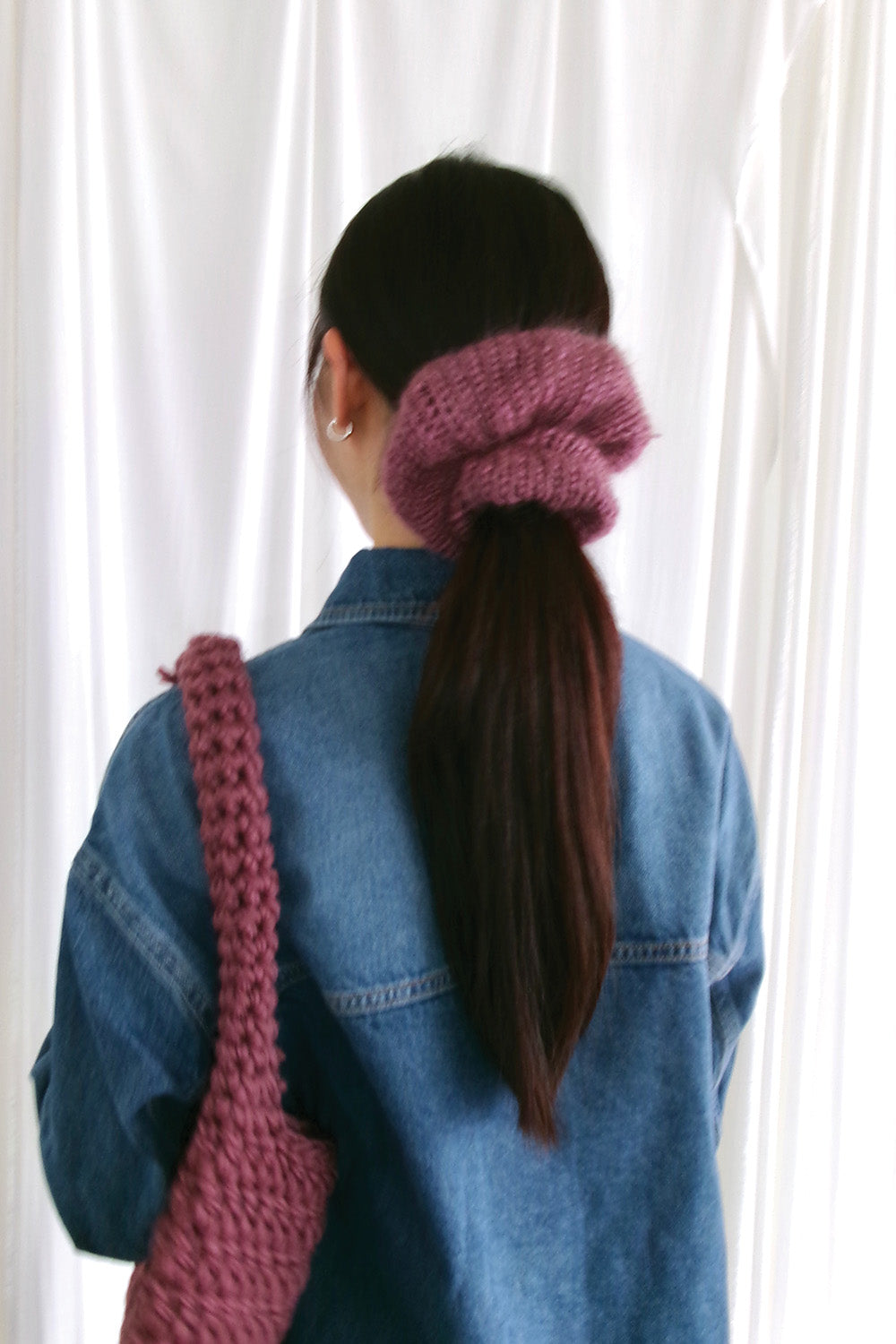 Mozy Oversized Scrunchies (Grape)