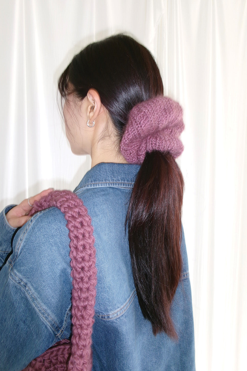 Mozy Oversized Scrunchies (Grape)