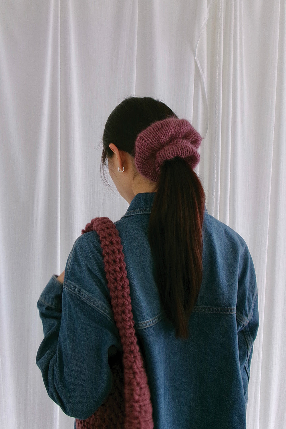 Mozy Oversized Scrunchies (Grape)