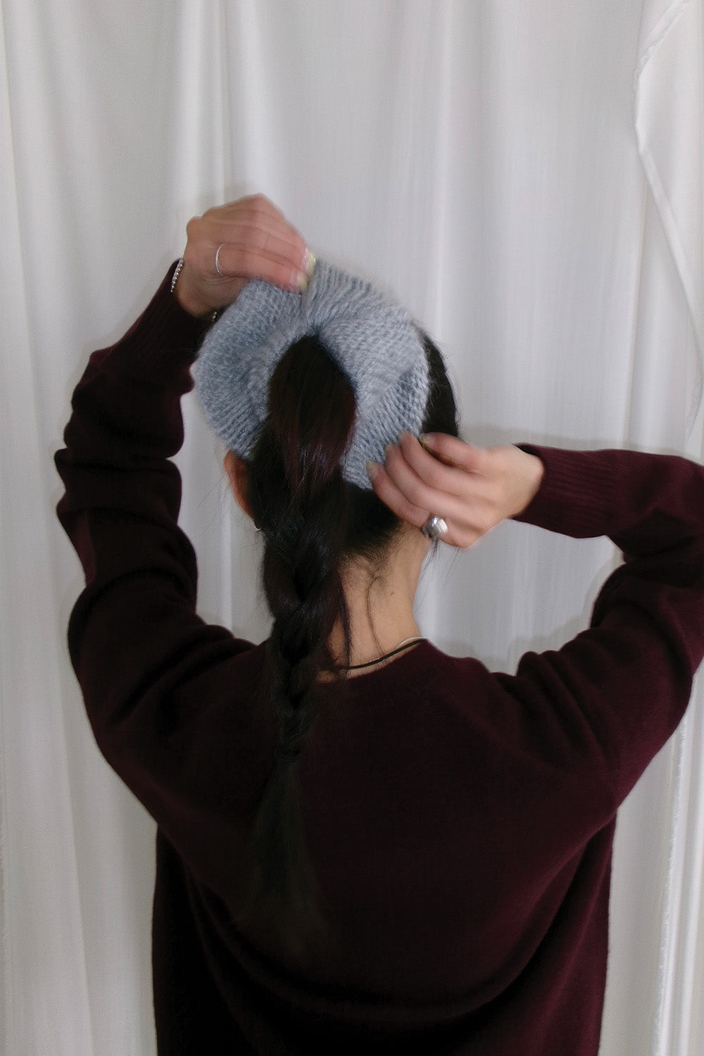 Mozy Oversized Scrunchies (Grey)