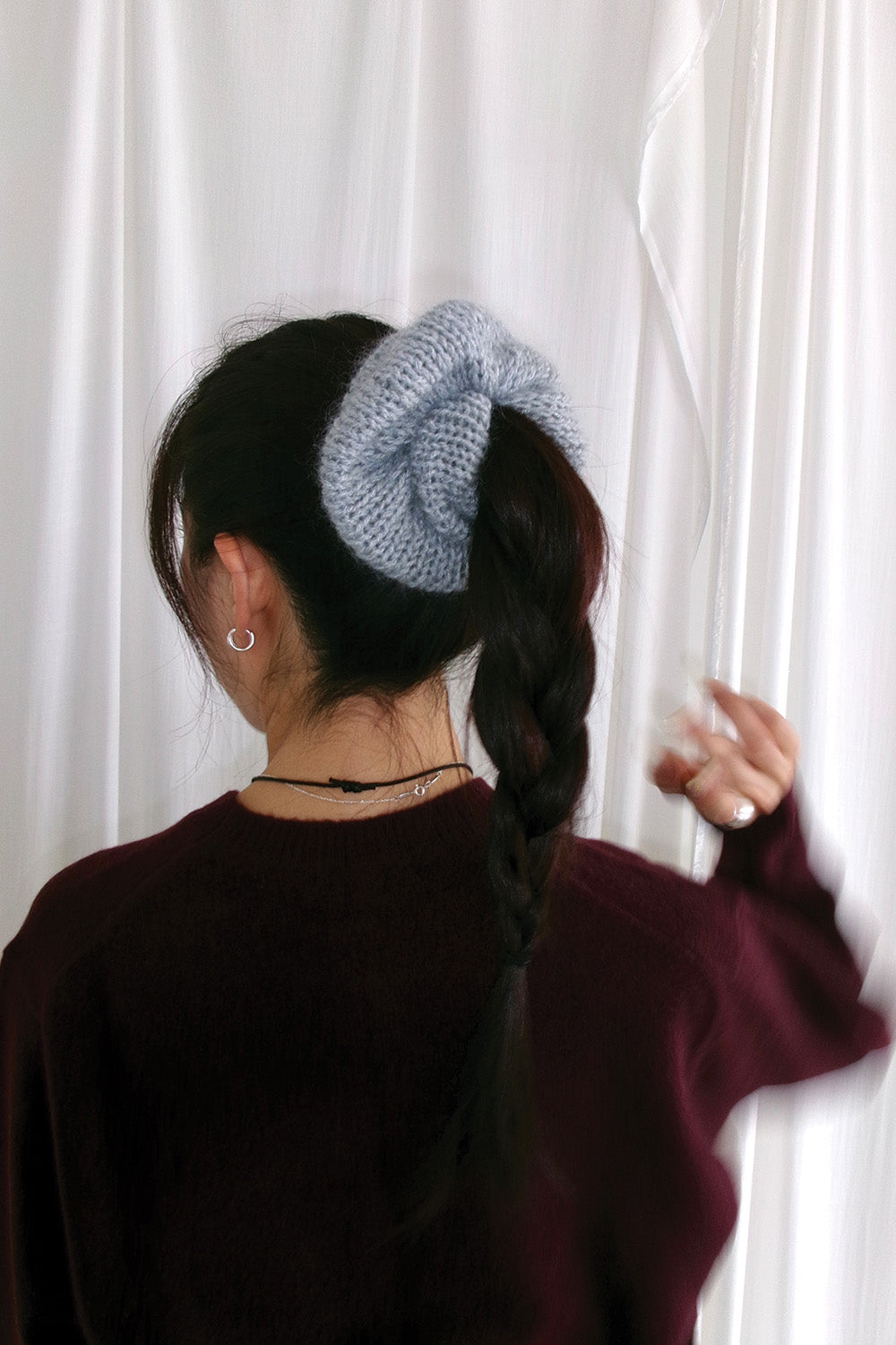 Mozy Oversized Scrunchies (Grey)