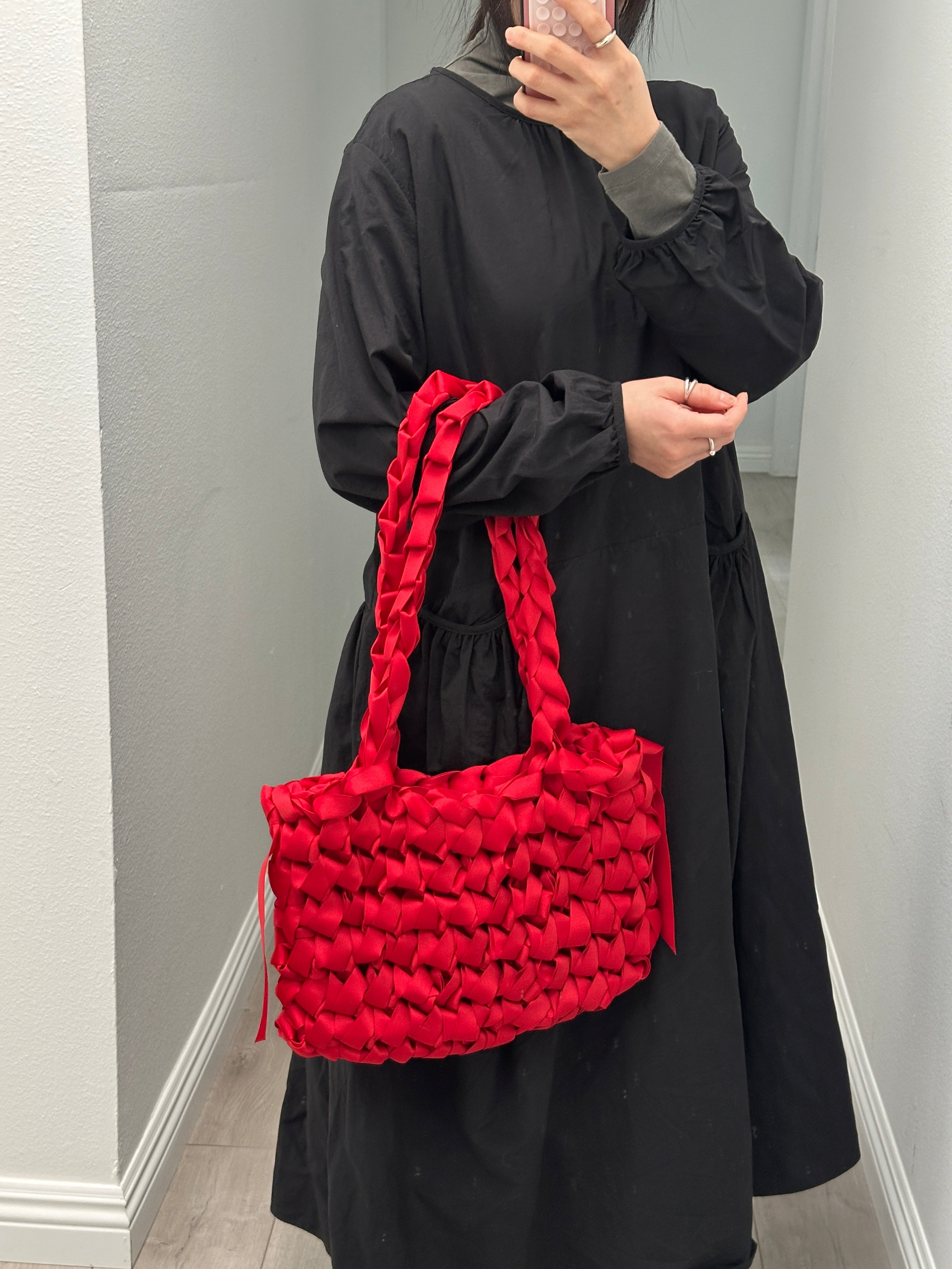 Rectangular Shoulder Bag (Red)