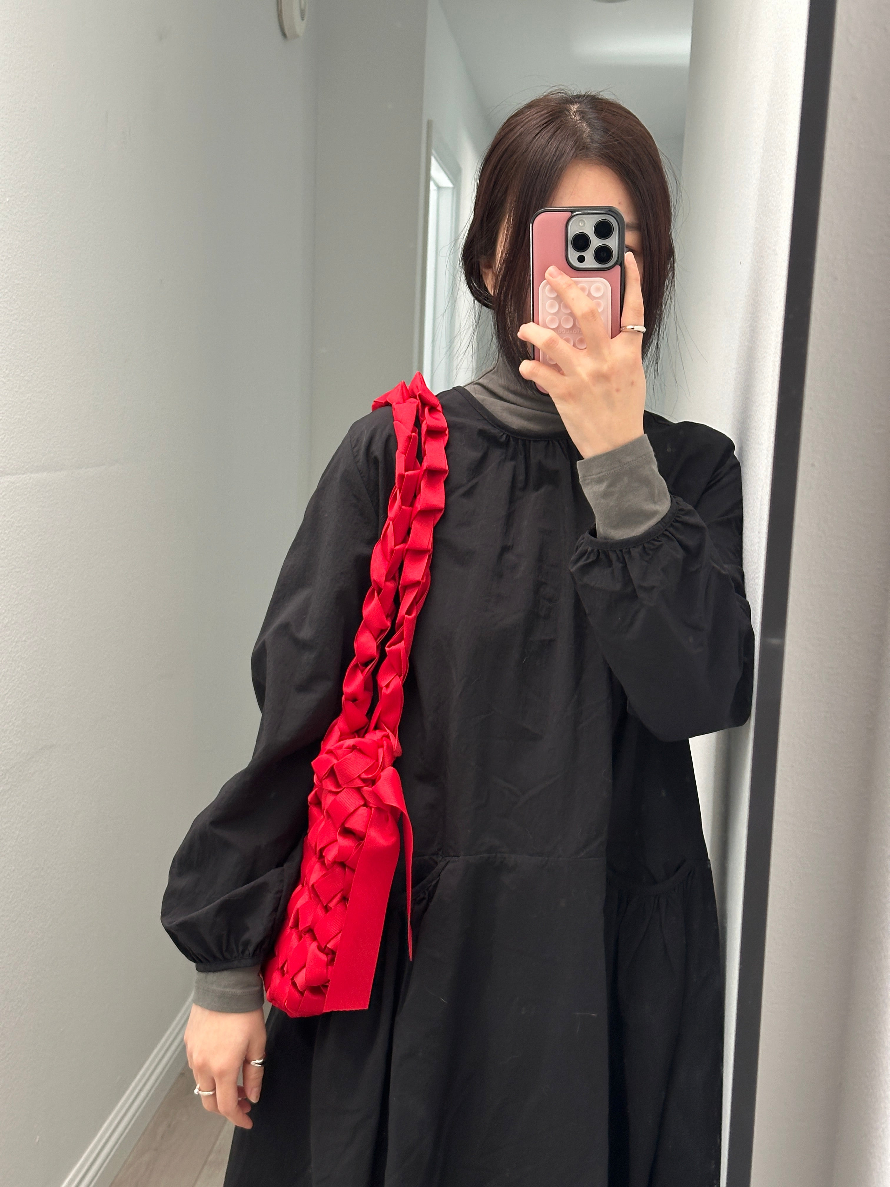 Rectangular Shoulder Bag (Red)