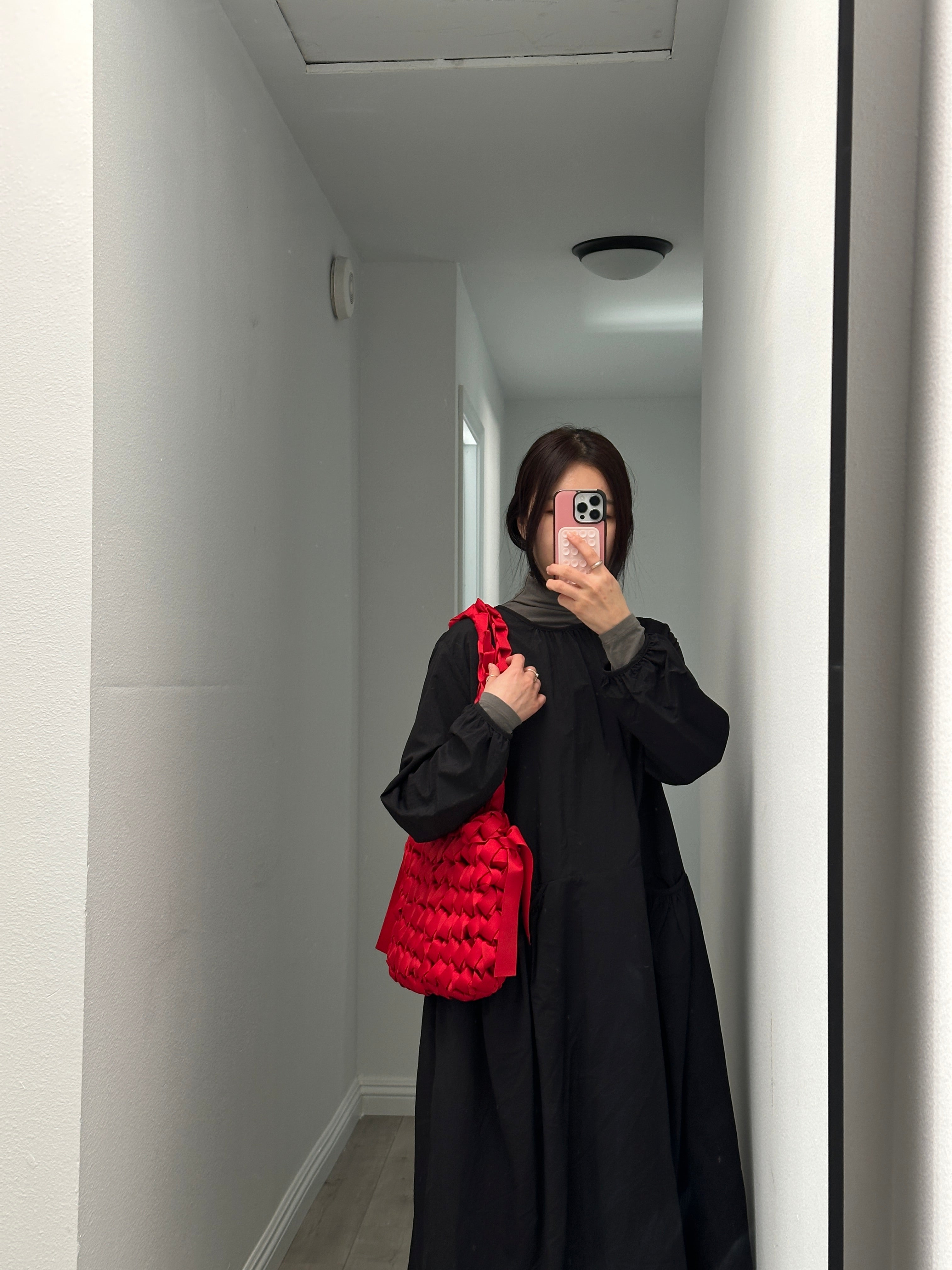 Rectangular Shoulder Bag (Red)