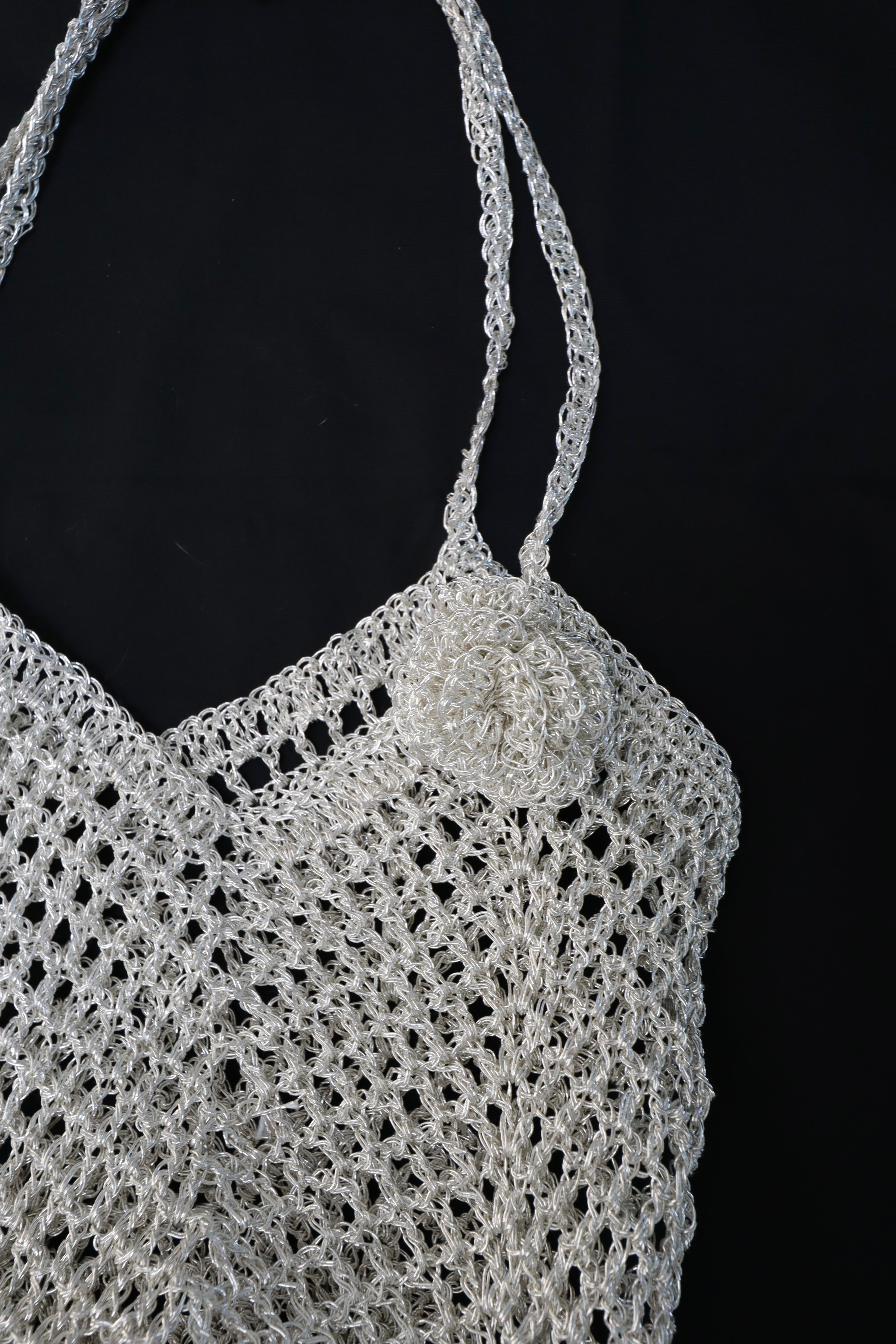 Glitter Net Bag (Silver)