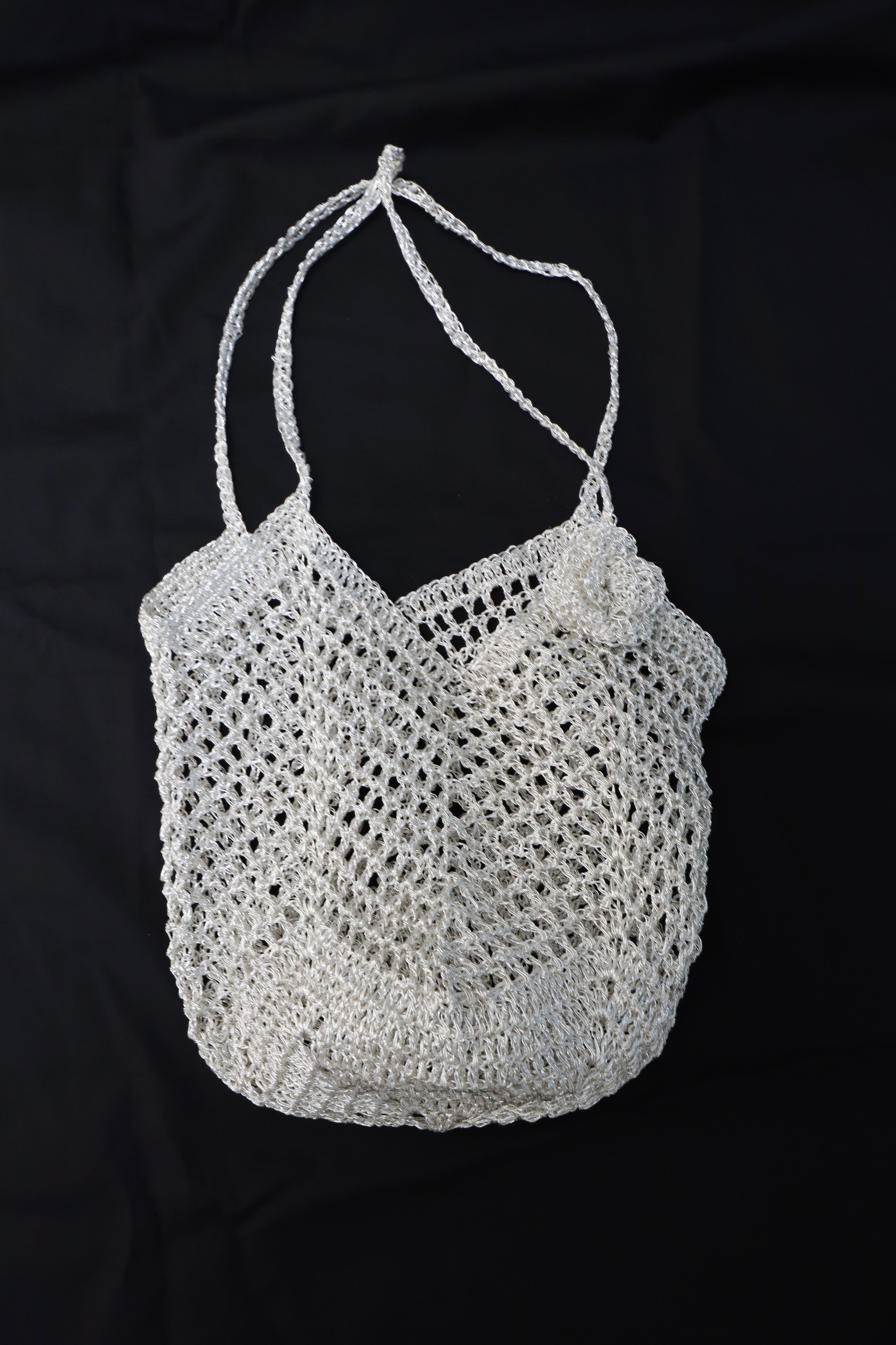 Glitter Net Bag (Silver)