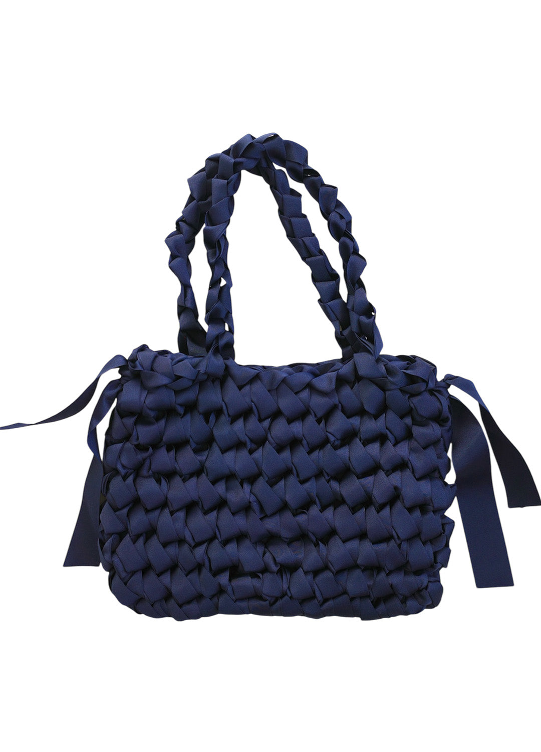Rectangular Shoulder Bag (Navy)