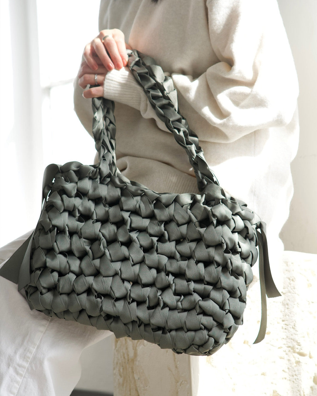 Rectangular Shoulder Bag (Olive)