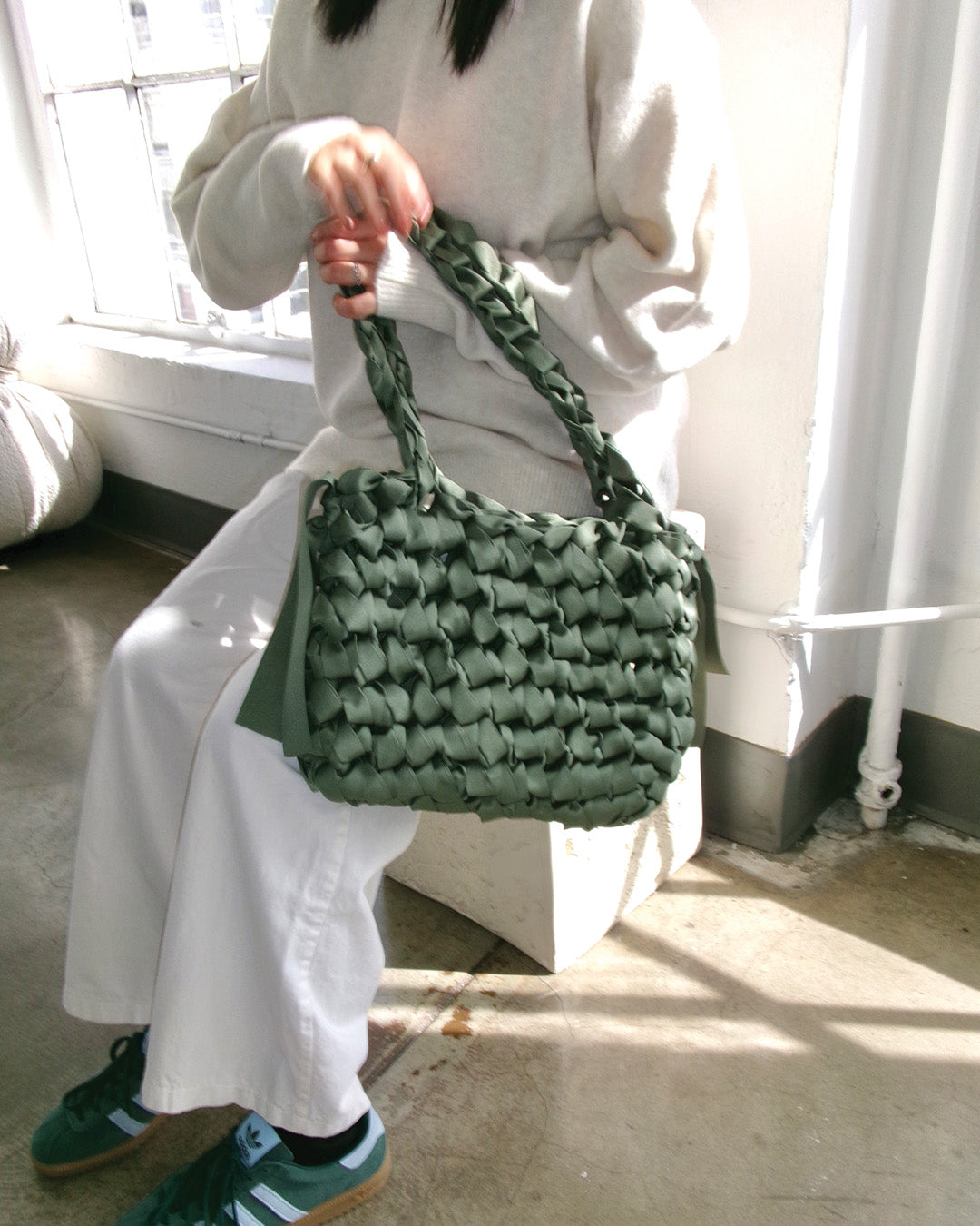 Rectangular Shoulder Bag (Olive)