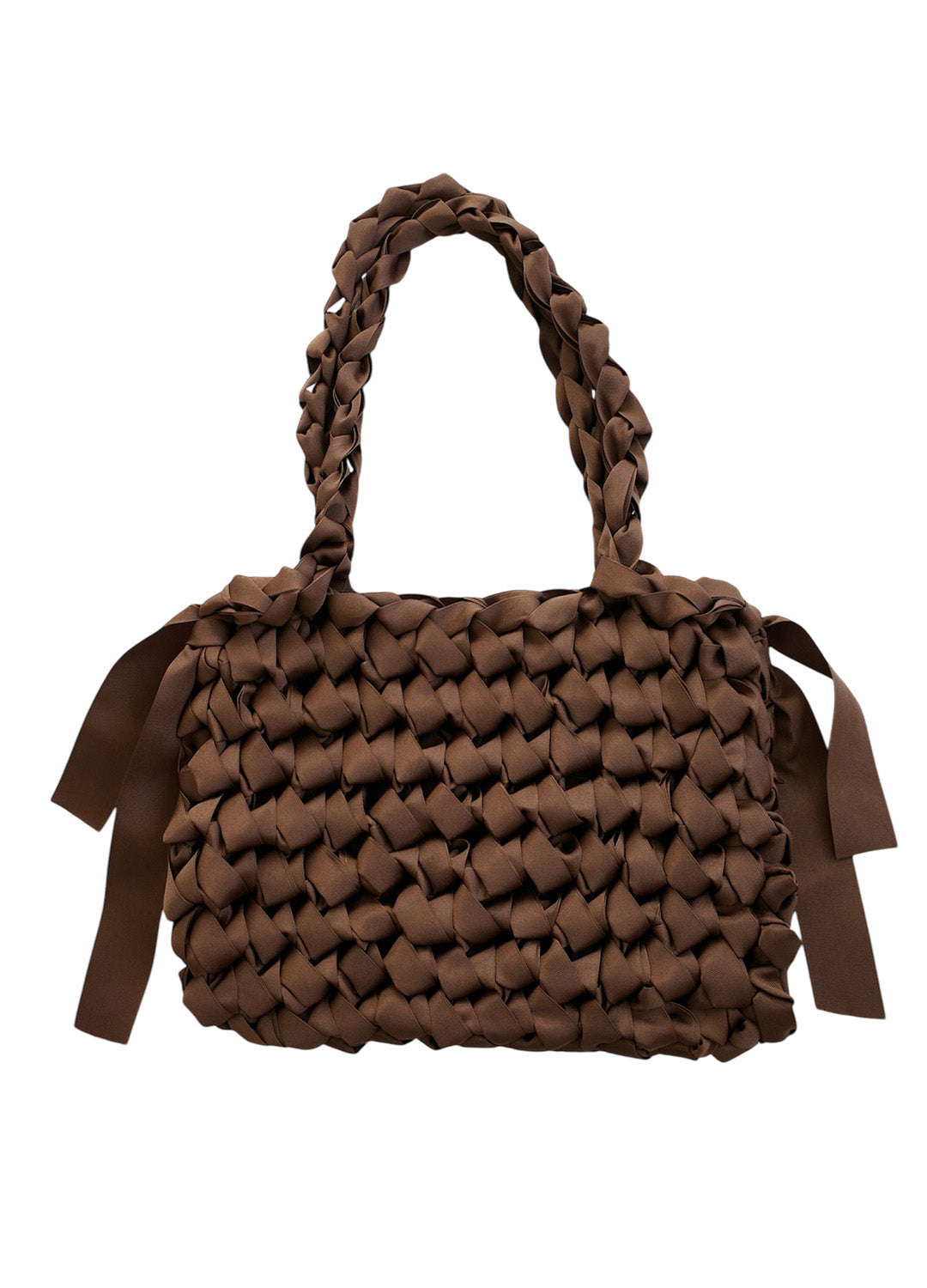 Rectangular Shoulder Bag (Brown)