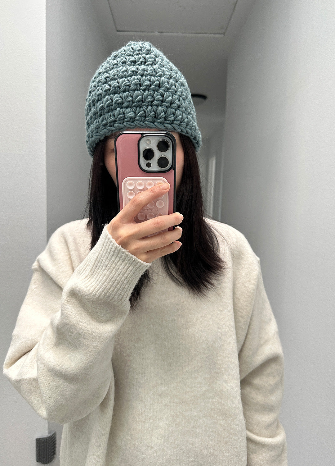 Wool Beanie (Moss)
