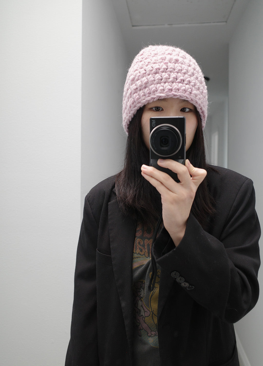 Wool Beanie (Pink)